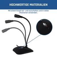 USB stolný mikrofón KLIM Talk pre PC, notebook, Mac a konzolu PS4 – verzia 2024 – profesionálny mikrofón so stojanom na hranie hier, streamovanie a podcasty 6