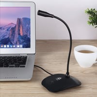 USB stolný mikrofón KLIM Talk pre PC, notebook, Mac a konzolu PS4 – verzia 2024 – profesionálny mikrofón so stojanom na hranie hier, streamovanie a podcasty 3