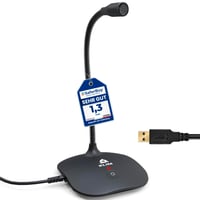 USB stolný mikrofón KLIM Talk pre PC, notebook, Mac a konzolu PS4 – verzia 2024 – profesionálny mikrofón so stojanom na hranie hier, streamovanie a podcasty 1