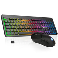 KLIM Tandem bežični gamerski set tipkovnice i miša QWERTZ - tanka, izdržljiva, ergonomska - kompatibilna s PC-jem, Mac-om, Xboxom, PS4 i PS5 1