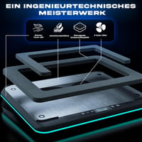 KLIM Turbofrost Laptop Hűtőpad 4 Turbó Ventilátorral 17 Colos Gamer Notebookhoz 4