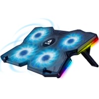 KLIM Wind Laptop Hűtő - RGB Világítás - 4 Ventilátor - USB Tápellátás - Stabil és Csendes - PC, Mac, PS4 Kompatibilis - 11-17 Colos Laptopok 1