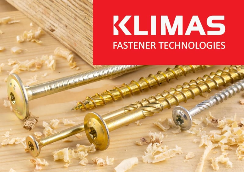 KLIMAS Torx Fa Csavar TX40 8x200mm 50db Lapos Fejű