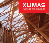 KLIMAS Torx facsavar forgácslaphoz süllyesztett, sárga 5x50 mm terasz és tető rögzítő csavar 300 db 7