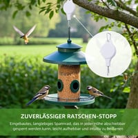 KLINNA Cârlig retractabil pentru plante, set de 2 bucăți - Suport reglabil pentru ghivece și coșuri de flori - Agățătoare pentru hrănitori de păsări, capacitate 1-15 kg, Alb 6