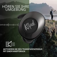 Športové bezdrôtové slúchadlá Klipsch T5 II True Wireless Sport Bluetooth 5.0, dotykové ovládanie, odolné voči potu, čierne 6