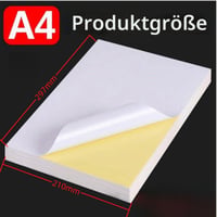 KLLJ Tlačiteľná samolepiaca fólia, priehľadný vinylový papier na nálepky, 30 ks v balení, pre atramentové tlačiarne, etikety a nálepky 7