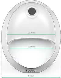 KLOGO Szeparátor Betét Száraz WC-hez Szagcsapda Funkcióval 6