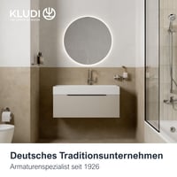 Nízkotlaková umývadlová batéria Kludi X1, chróm, výška výtoku 95 mm, veľkosť M, zmiešavacia batéria s keramickou kartušou, s 3 pripojovacími hadicami 8