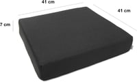 KMINA Antidecubitus Ülőpárna Kerekesszékhez 3D Viscoelasztikus Fekete 4