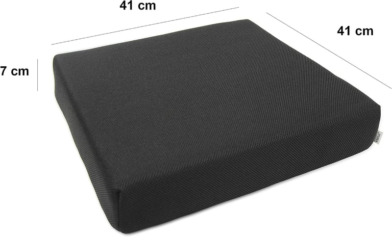 KMINA Antidecubitus Ülőpárna Kerekesszékhez 3D Viscoelasztikus Fekete