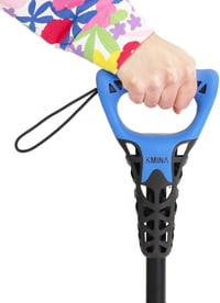 KMINA négylábú sétabot ergonomikus fogantyúval, állítható, 1,5 kg 5
