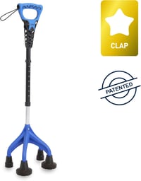 KMINA négylábú sétabot ergonomikus fogantyúval, állítható, 1,5 kg 2