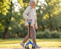 KMINA négylábú sétabot ergonomikus fogantyúval, állítható, 1,5 kg 9
