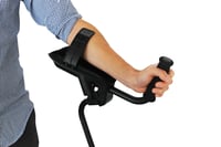 Ergonomické podpažné barle KMINA PRO pre dospelých – ľavé – čierne – 1 ks 5