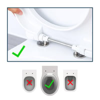 KMINA WC Ülőke Emelő 5 cm Fehér Duroplast Soft Close Lassan Záródó Toalett Magasító Felnőtteknek 4