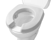 KMINA Vyvýšené WC sedadlo 5 cm, polstrované, vodoodolné, pre seniorov a imobilných ľudí, bez nutnosti montáže, patentované 1