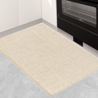 KMVIZI Mosható Konyhai Futó Szőnyeg 50x80cm Bézs Vízálló Csúszásmentes 1