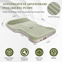 KMZ Felfújható SUV Matrac Integrált Pumpával Önfelfújó Kemping Ágy 7