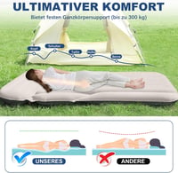 Saltea gonflabilă pentru SUV KMZ, dublă, cu suprafață catifelată, groasă, pentru camping, cu pompă electrică și 2 perne, pat auto de călătorie 4