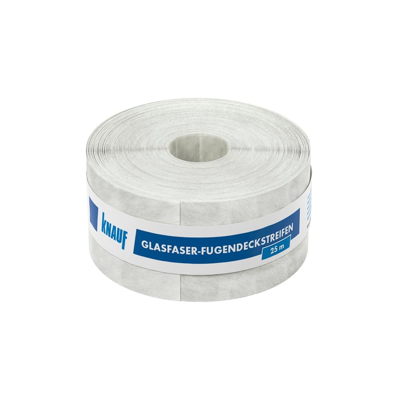 Bandă de îmbinare din fibră de sticlă Knauf pentru plăci de gips-carton și plăci din gips-fibră – 50 mm x 25 m, Alb