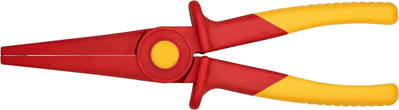 KNIPEX 98 62 02 Ploché kliešte izolované s mäkkou zónou na rukoväti pre bezpečný úchop 220 mm