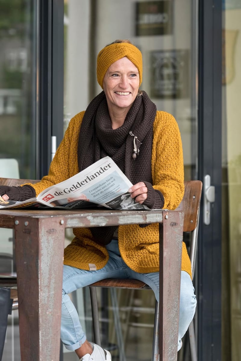 Knit Factory Joy Kötött Fejpánt Női Fülmelegítő Gyapjú Stone Green