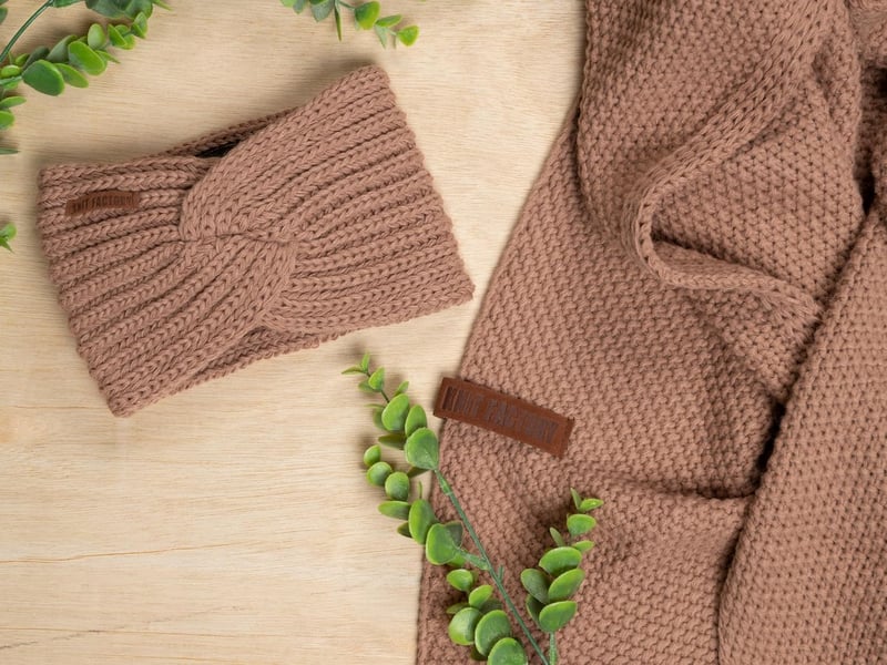 Knit Factory Joy Kötött Fejpánt Női Fülmelegítő Gyapjú Stone Green