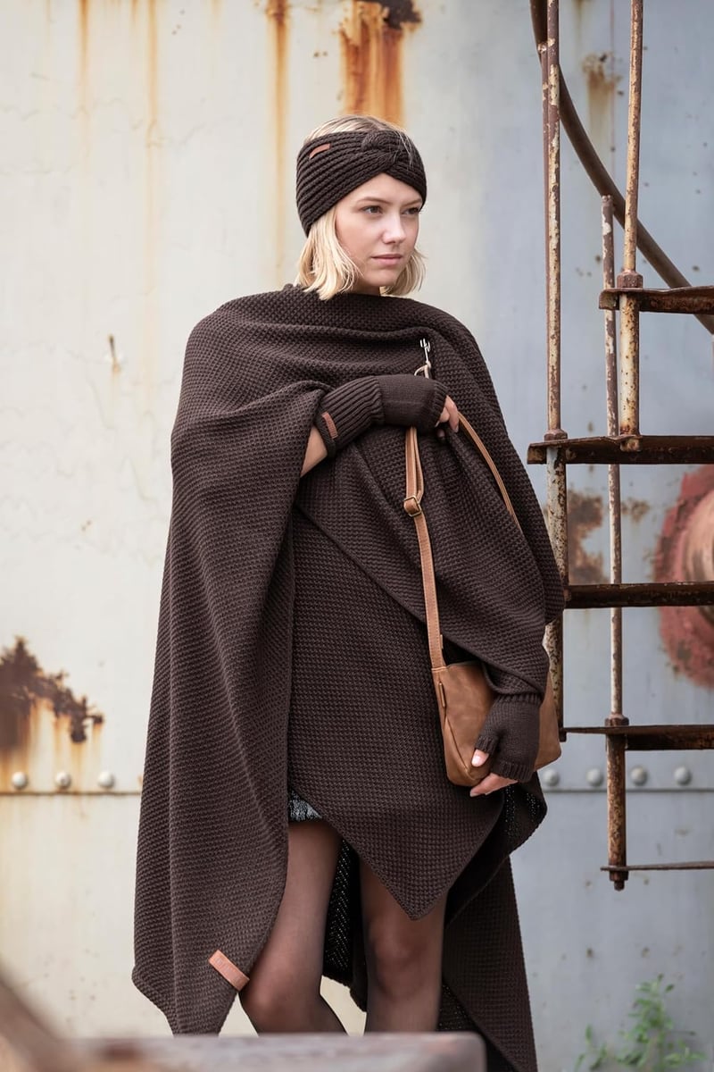 Knit Factory Joy Kötött Fejpánt Női Fülmelegítő Gyapjú Stone Green