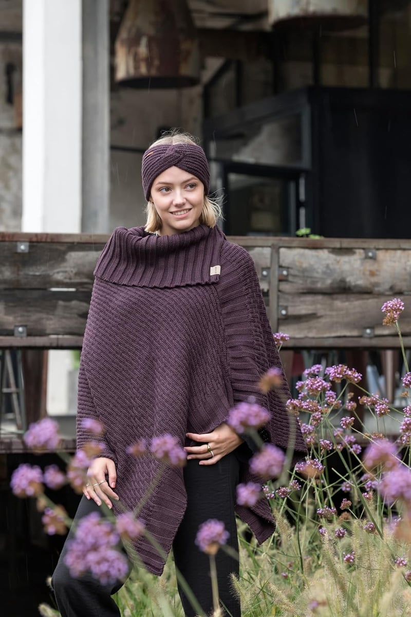 Knit Factory Joy Kötött Fejpánt Női Fülmelegítő Gyapjú Stone Green