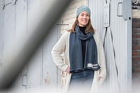 Pletená čelenka Knit Factory Joy – stone green – jedna veľkosť 2