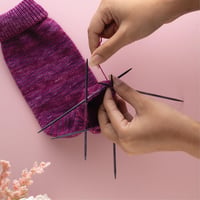 Set de andrele KnitPro J'adore Cubics 15 cm - dimensiune 3,5 mm - set de andrele circulare de 6 inchi 5
