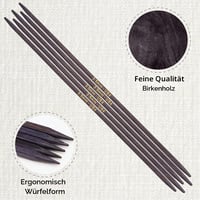 Set de andrele KnitPro J'adore Cubics 15 cm - dimensiune 3,5 mm - set de andrele circulare de 6 inchi 2