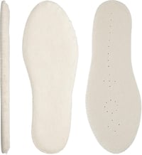 Knixmax Birkanyúl Talpbetét Meleg Téli Cipőbetét Felnőtt Gyerek 28-46 - 42, Beige Wool With Felt 7