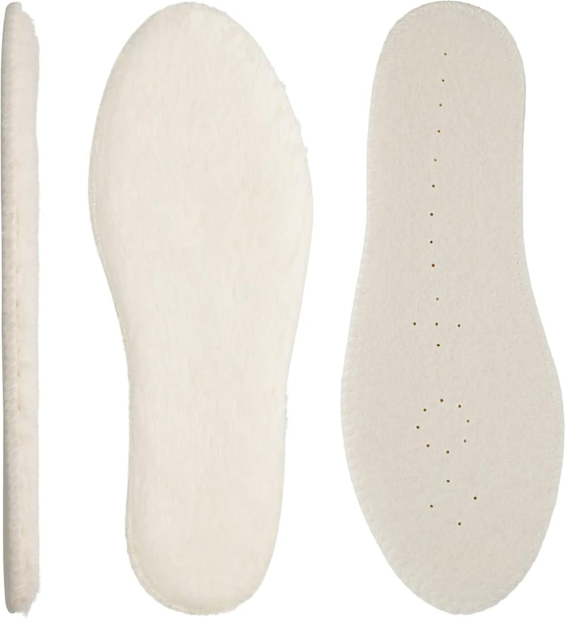 Knixmax Birkanyúl Talpbetét Meleg Téli Cipőbetét Felnőtt Gyerek 28-46 - 42, Beige Wool With Felt