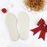 Knixmax Birkanyúl Talpbetét Meleg Téli Cipőbetét Felnőtt Gyerek 28-46 - 42, Beige Wool With Felt 6