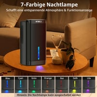 Dezumidificator electric KNKA cu rezervor de 2,5 L, silențios, mod de noapte, prevenirea mucegaiului, pentru dulap, baie, dormitor, negru 7