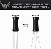 KNODOS Distribuitor cu ace pentru espresso, dozator reglabil de 0,25 mm și 0,4 mm, instrument magnetic pentru pregătirea cafelei, accesoriu barista pentru espressor cu pârghie 3