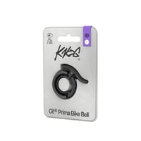 Cyklistický zvonček Knog Oi Prima – 22,2 mm, antracitová, 80 dB, úderník Wavetek, jednoduchá montáž 10