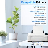 KNOWINK 305XXL Kompatibilná atramentová kazeta HP 305 XXL Multipack - pre tlačiarne HP DeskJet 2710 2720 2724 4120e 4130e Envy 6010 6020 6420 Pro 6422, čierne a farebné balenie 2