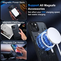 Knrlqim iPhone 15 MagSafe kompatibilný priehľadný kryt s kvetinovým vzorom, matný PC TPU nárazuvzdorný ochranný kryt, Flowers 1 (6,1 palca / 15,5 cm) 2