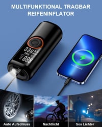 Koala Global 150 PSI elektromos légpumpa LCD kijelzővel és LED lámpával 5
