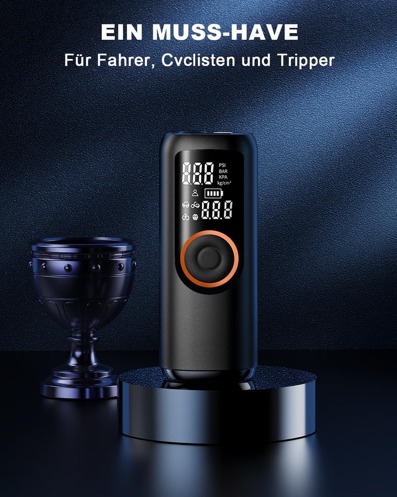 Koala Global 150 PSI elektromos légpumpa LCD kijelzővel és LED lámpával