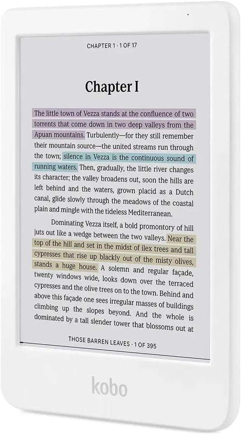 Kobo Clara Colour 6" E Ink Kaleido 3 e-könyv olvasó, 16 GB, vízálló - fehér