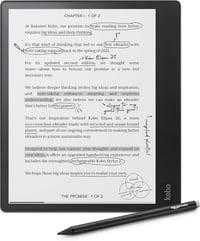 Kobo Elipsa 2E E-olvasó 10,3" Tükröződésmentes Érintőkijelzővel, ComfortLight PRO, Kobo Stylus 2 Tollal, 32GB, Wi-Fi, 14 Órás Akkumulátor 1