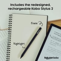 Kobo Elipsa 2E E-olvasó 10,3" Tükröződésmentes Érintőkijelzővel, ComfortLight PRO, Kobo Stylus 2 Tollal, 32GB, Wi-Fi, 14 Órás Akkumulátor 3