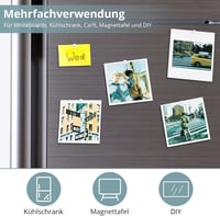 KOBOKO 5 db Neodímium Mágnes 20x1 mm Erős Kerek Hűtőmágnes Mágnestábla 4