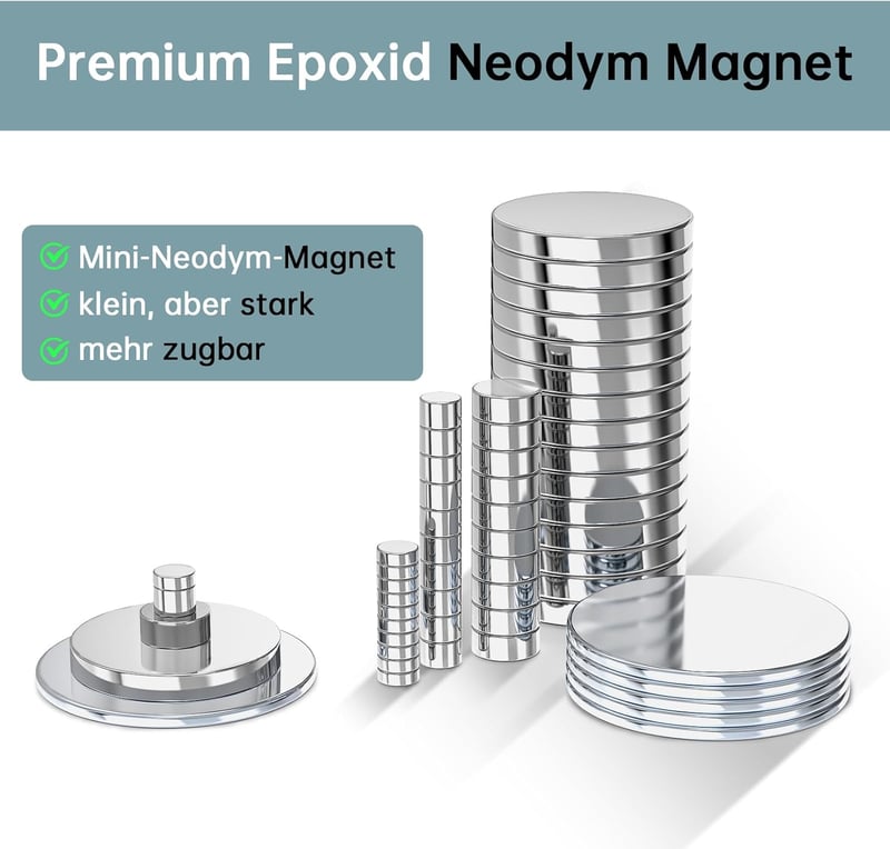KOBOKO 5 db Neodímium Mágnes 20x1 mm Erős Kerek Hűtőmágnes Mágnestábla