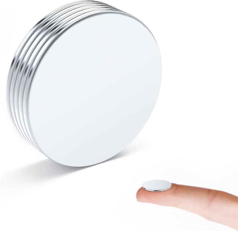KOBOKO 5 db Neodímium Mágnes 20x1 mm Erős Kerek Hűtőmágnes Mágnestábla
