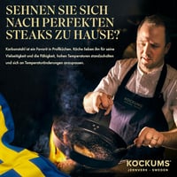 Kockums Jernverk Prémium Szénacél Serpenyő 28 cm, Természetes Növényi Olajjal Előkezelt, Svéd Minőség 2